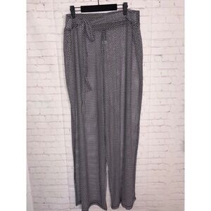 Swimsuits For All Black White Chevron Split Leg Swim Cover Up Pants Plus 22/24